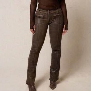 Women's Brown Boot Cut Pants from SHEIN